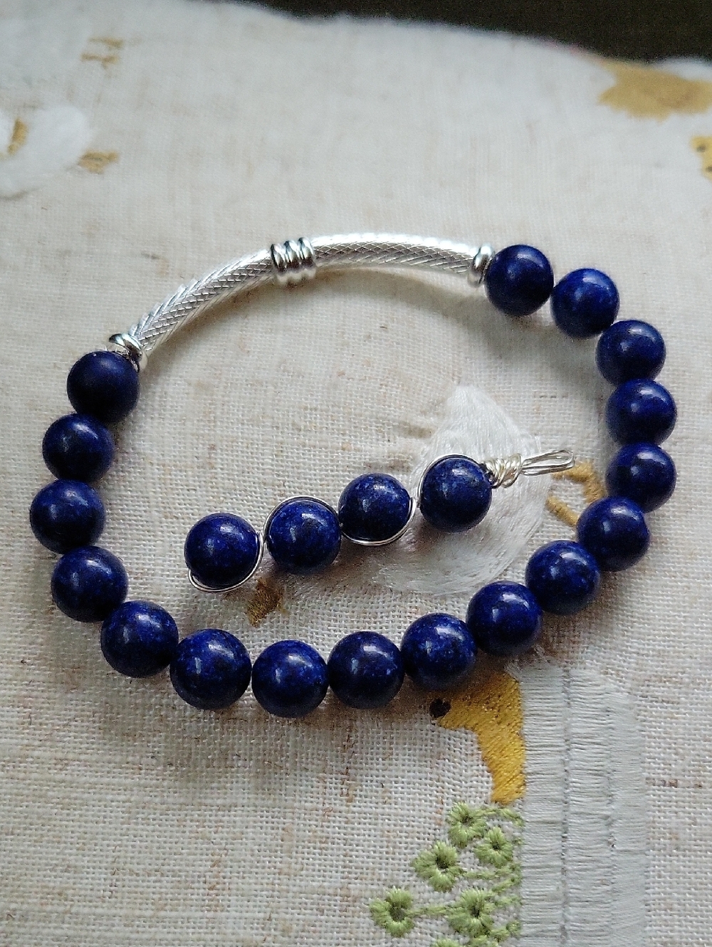 Lapis Stretch Bracelet